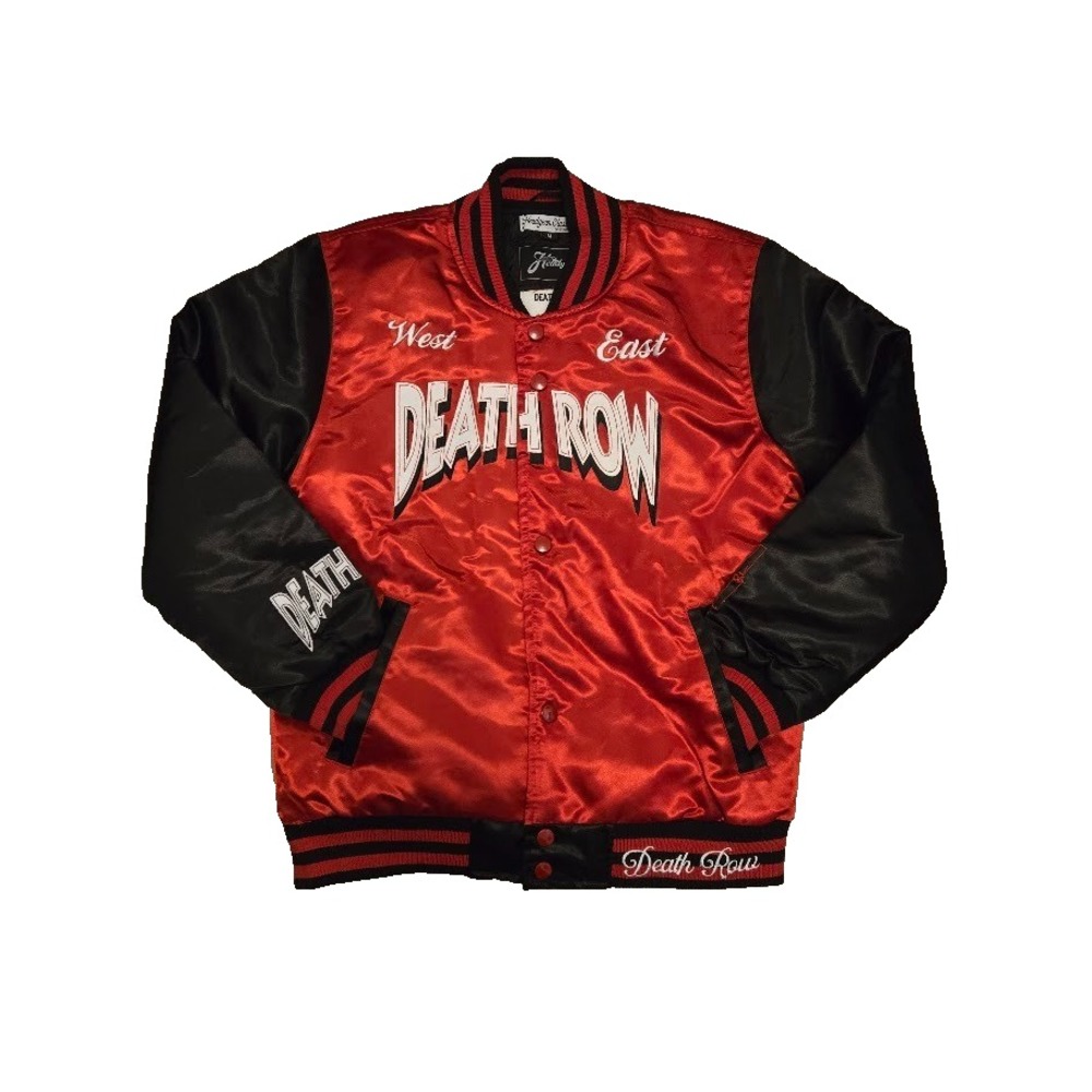 Headgear Classics Death Row Records Bomber Jacket Red Black Big Kid Youth Medium